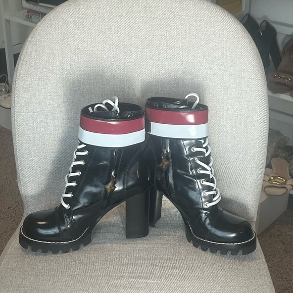 Louis Vuitton Star Trail Black Ankle Combat Boots - Picture 4 of 9